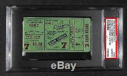 1952 WORLD SERIES GAME 7 TICKET YANKEES 15th TITLE MICKEY MANTLE HOME RUN #2 PSA