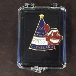 1954 Cleveland Indians World Series Near Mint Baseball Press Media Pin