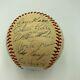 1954 World Series Participants Indians & Giants Team Signed Baseball Jsa Coa