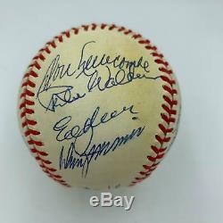 1955 Brooklyn Dodgers World Series Champs Team Signed Baseball Sandy Koufax JSA