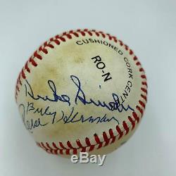 1955 Brooklyn Dodgers World Series Champs Team Signed Baseball Sandy Koufax JSA