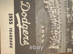 1955 MLB Baseball Brooklyn Dodger Yearbook World Series Champs Robinson Vtg