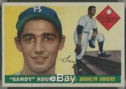 1955 Topps Sandy Koufax (RC) (HOF) Cy Young, World Series MVP SGC 6
