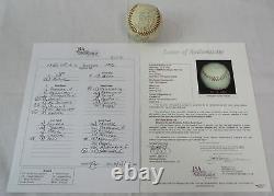 1956 NY Yankees World Series Champs Team Signed Baseball (Mantle, Berra) JSA COA