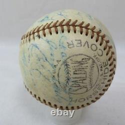 1956 NY Yankees World Series Champs Team Signed Baseball (Mantle, Berra) JSA COA