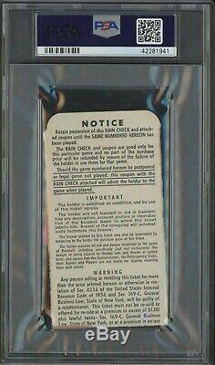 1956 World Series Game 4 Ticket Stub PSA AUTHENTIC Mickey Mantle