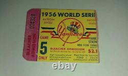 1956 World Series Game 5 Ticket Yankees Don Larsons Perfect GM/Mickey Mantle HR