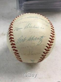 1958 Yankees World Series Team / Spring Training Signed Baseball JSA COA LOA