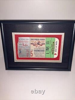 1960 New York Yankees World Series Baseball Ticket Stub Framed COA