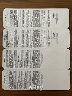 1960 World Series Game 1, 2, 6, 7 Proof Full Ticket Sheet Mantle, Mazeroski HR