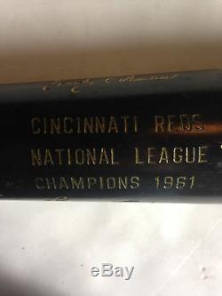 1961 Cincinnati Reds N. L Champions 35 baseball WORLD SERIES bat Frank Robinson