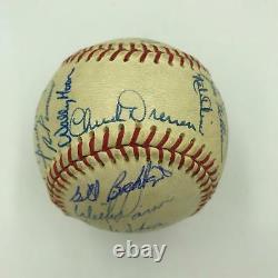 1963 Los Angeles Dodgers World Series Champs Team Signed Baseball 29 Sig JSA COA