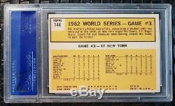 1963 Topps World Series Game 3 (Maris) #144 PSA 8 NM/MT Beautiful Card