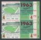 1963 World Series Ticket Stubs (2)sandy Koufaxgame 4prime Seatsdodgers