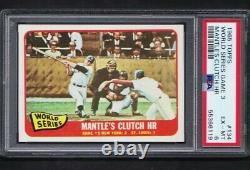 1965 Topps #134 World Series Game 3 Mickey Mantle Clutch HR PSA 6