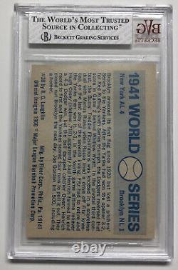 1968 Fleer Laughlin Subway World Series Yankees Dodgers Mickey Owen Passed Ball