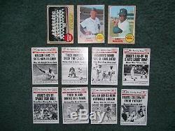 1968 Topps Baseball Detroit Tigers Complete Team Set(28) & 1969 World Series Set