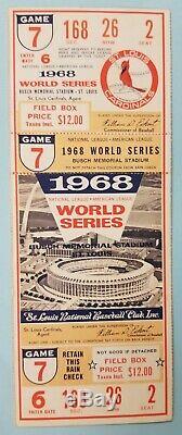 1968 World Series Full Ticket Game 7 Cardinals v Tigers Busch Stadium 168 Lolich