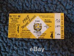 1968 World Series Ticket Game 4 From Tiger Stadium In Detroit