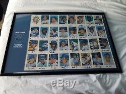 1969 World Series New York Mets Team Autographed Baseball Poster LE /260 COA HOF