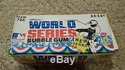 1970 1971 Fleer Baseball World Series Unopened Box 21 Wax Packs WOW