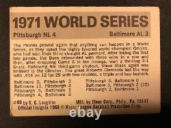 1971 Fleer WORLD SERIES ROBERTO CLEMENTE Pittsburg Pirates RARE! M65