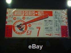 1971 Game 7 World Series Pittsburgh Pirates Baltimore Orioles Full Ticket Sgc Au