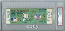 1973 Mets Reds Nlcs Full Ticket Game 5 Mets To World Series Seaver Wins Psa 2
