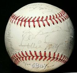 1973 WORLD SERIES New York Mets Team Signed BASEBALL hof onl auto WILLIE MAYS
