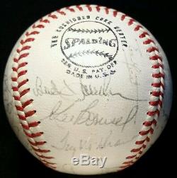 1973 WORLD SERIES New York Mets Team Signed BASEBALL hof onl auto WILLIE MAYS