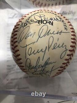 1975 Cincinnati Reds World Series Team Signed Baseball PSA DNA 28 Autos Rose +