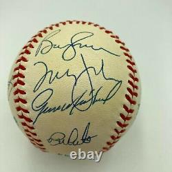 1977 New York Yankees World Series Champs Team Signed AL Baseball JSA COA