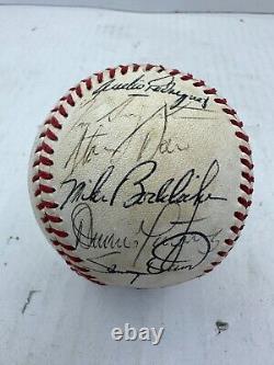 1983 Baltimore Orioles World Series Champs Team Signed Baseball Ripken, Murray