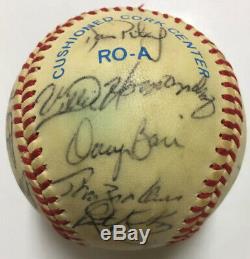 1984 World Series DETROIT TIGERS Team Signed Baseball SPARKY ANDERSON HOF
