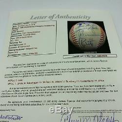 1985 Kansas City Royals World Series Champs Team Signed Baseball JSA COA