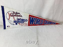1985 World Series Champions St Louis Cardinals Pennant Phantom Ghost RARE Find