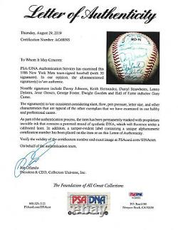 1986 Mets World Series Team signed NL Baseball 30 auto Gary Carter PSA/DNA LOA