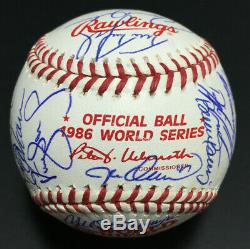 1986 NY Mets team signed World Series baseball 35 Auto Gary Carter JSA LOA