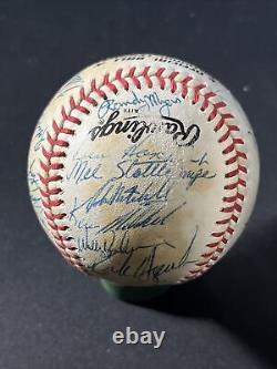 1986 New York Mets World Series Champs Team Signed Baseball 29 Autographs