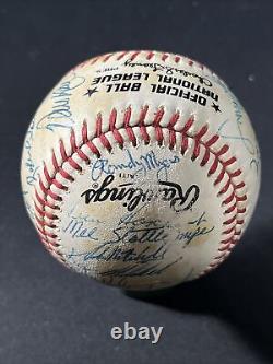 1986 New York Mets World Series Champs Team Signed Baseball 29 Autographs