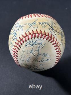 1986 New York Mets World Series Champs Team Signed Baseball 29 Autographs