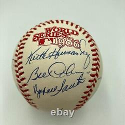 1986 New York Mets World Series Champs Team Signed W. S. Baseball JSA COA