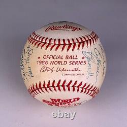 1986 New York Mets team signed autographed World Series baseball AMCo LOA 22631