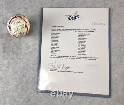 1988 La Dodgers Team Autographed World Series Baseball Psa/dna 30 Signatures