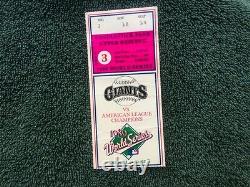 1989 World Series Ticket Stub. Game 3. Earthquake Game. Good condition
