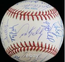 1991 Minnesota Twins World Series Champs Team Signed Baseball Kirby Puckett psa