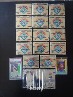 1992 Blue Jays World Series 14 Sealed Donruss Box Sets 8 McD Packs Carter Psa10