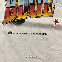 1992 Vintage TORONTO BLUE JAYS Shirt BASEBALL Single Stitch ALL OVER PRINT og