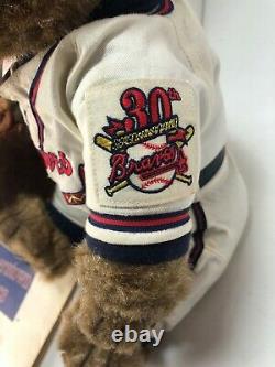 1995 Atlanta Braves World Series Cooperstown Baseball MLB Teddy Bear 233/500
