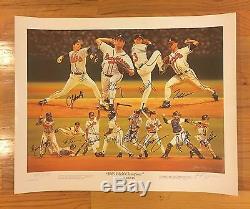 1995 Braves World Series Baseball Signed Autographed Lithograph COA PROOF